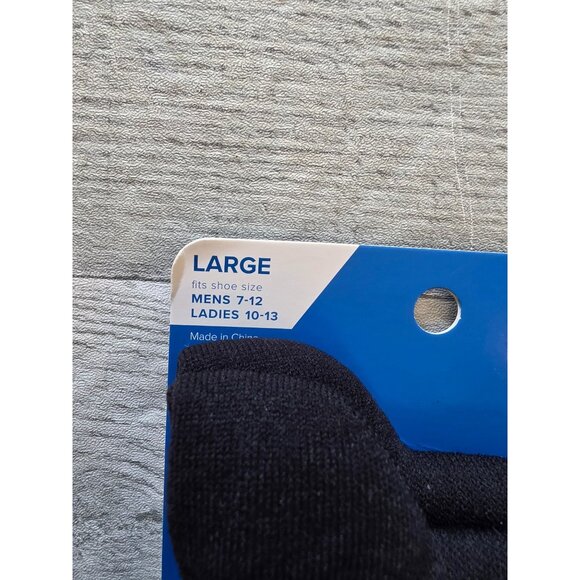 MediPeds Mens Over-The-Calf Compression Socks Large 2 Pair Black - Picture 3 of 3